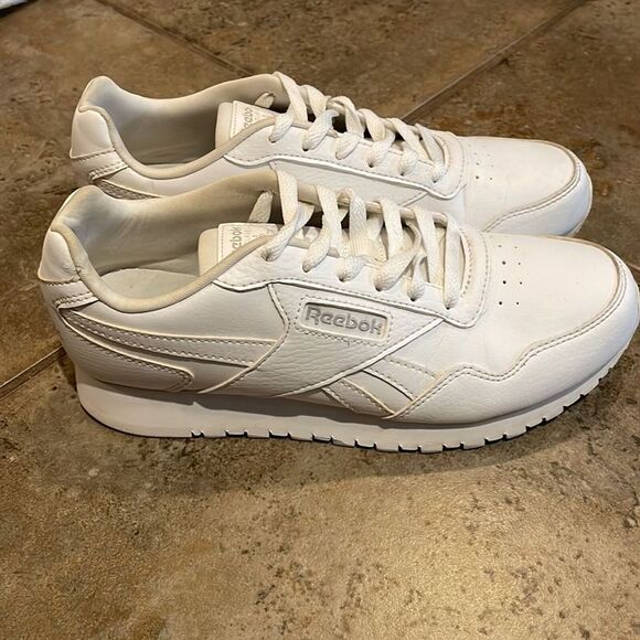 Reebok Classic White Leather Sneaker Shoe Mens 5.5 EU 37 1Y3501 Athletic - Picture 7 of 13